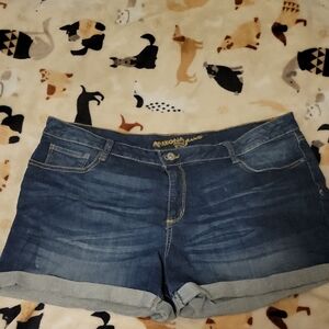 Arizona Jean Company Women's Dark Blue Jean Shorts Juniors 19 Womans 16